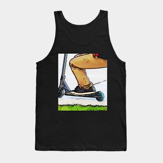 Scooter Cruiser - Stunt Scooter Trick Tank Top by Highseller